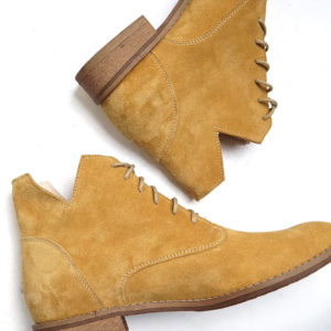 suede ankle booties