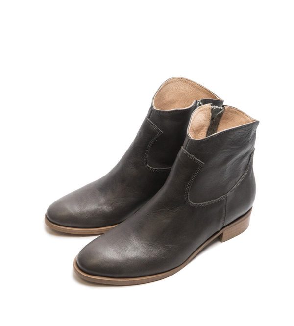 ankle leather boots