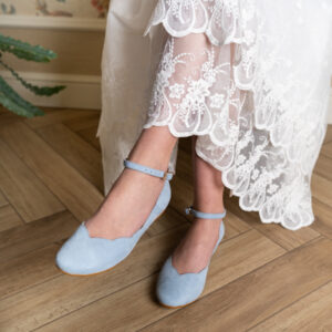 DANA | blue suede leather