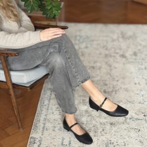 RITA | black grain leather