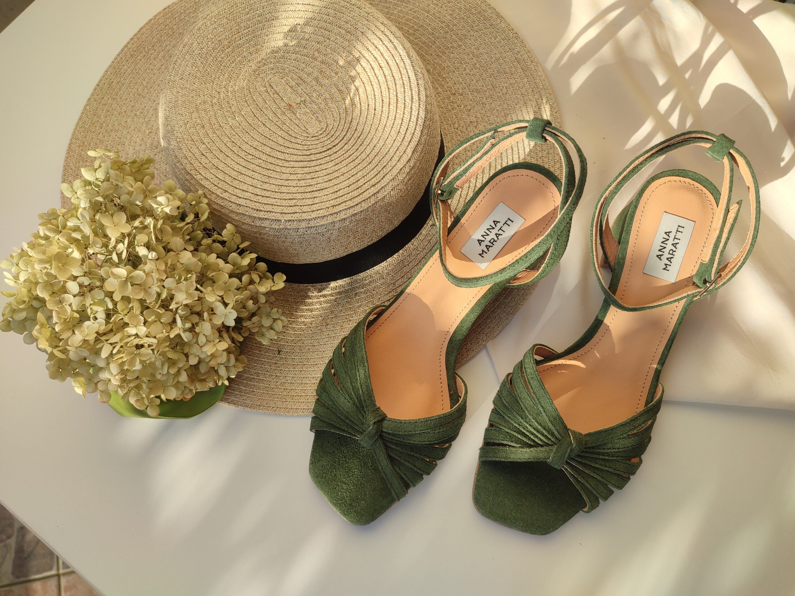 MELA | green suede leather - Image 3