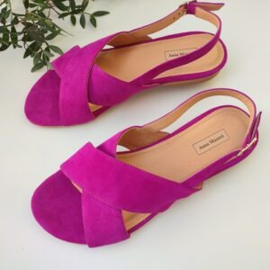 ALMI | fuhsia suede leather