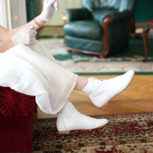 GRETA | white grain leather