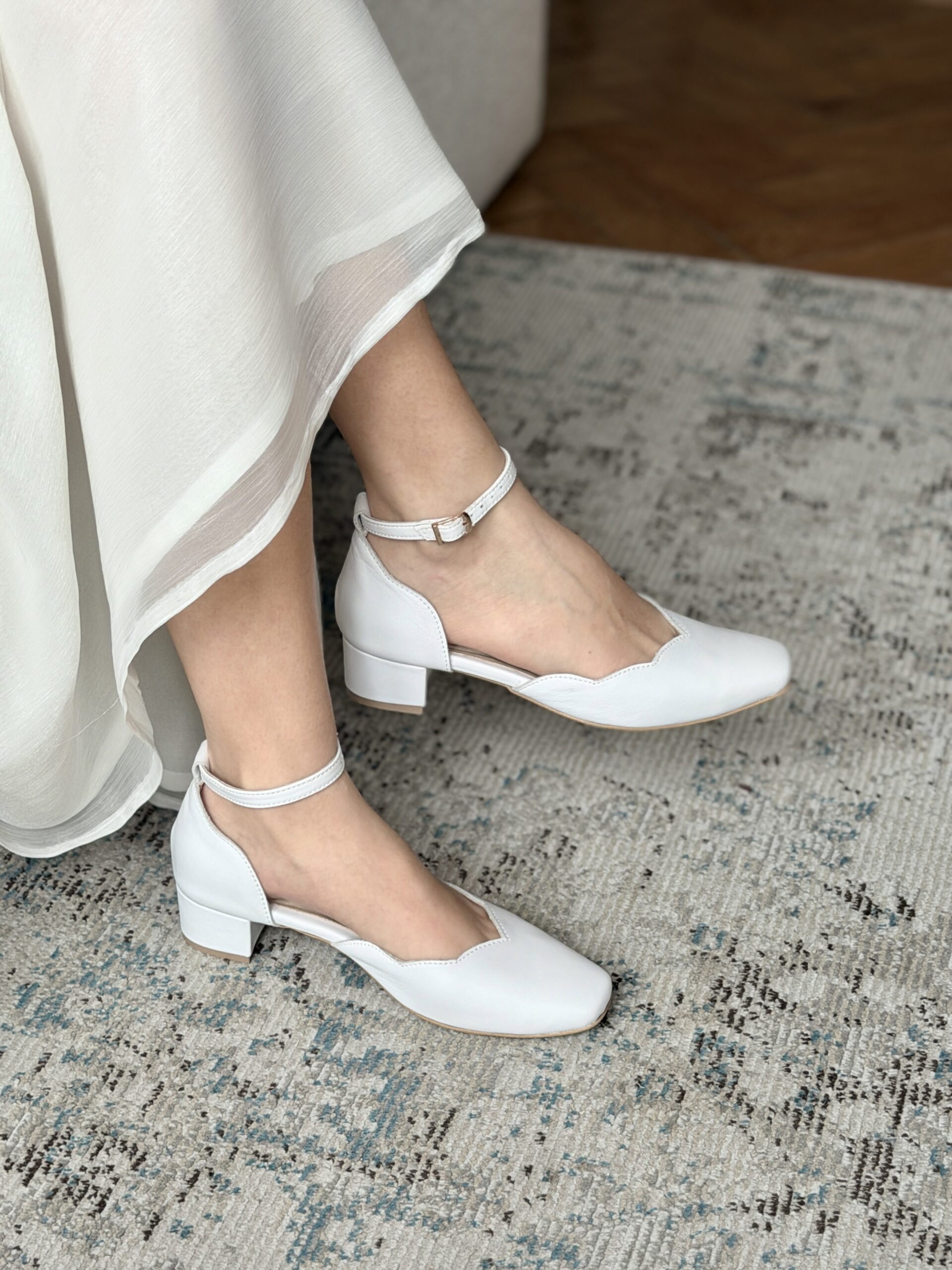 ROMA | white grain leather - Image 7