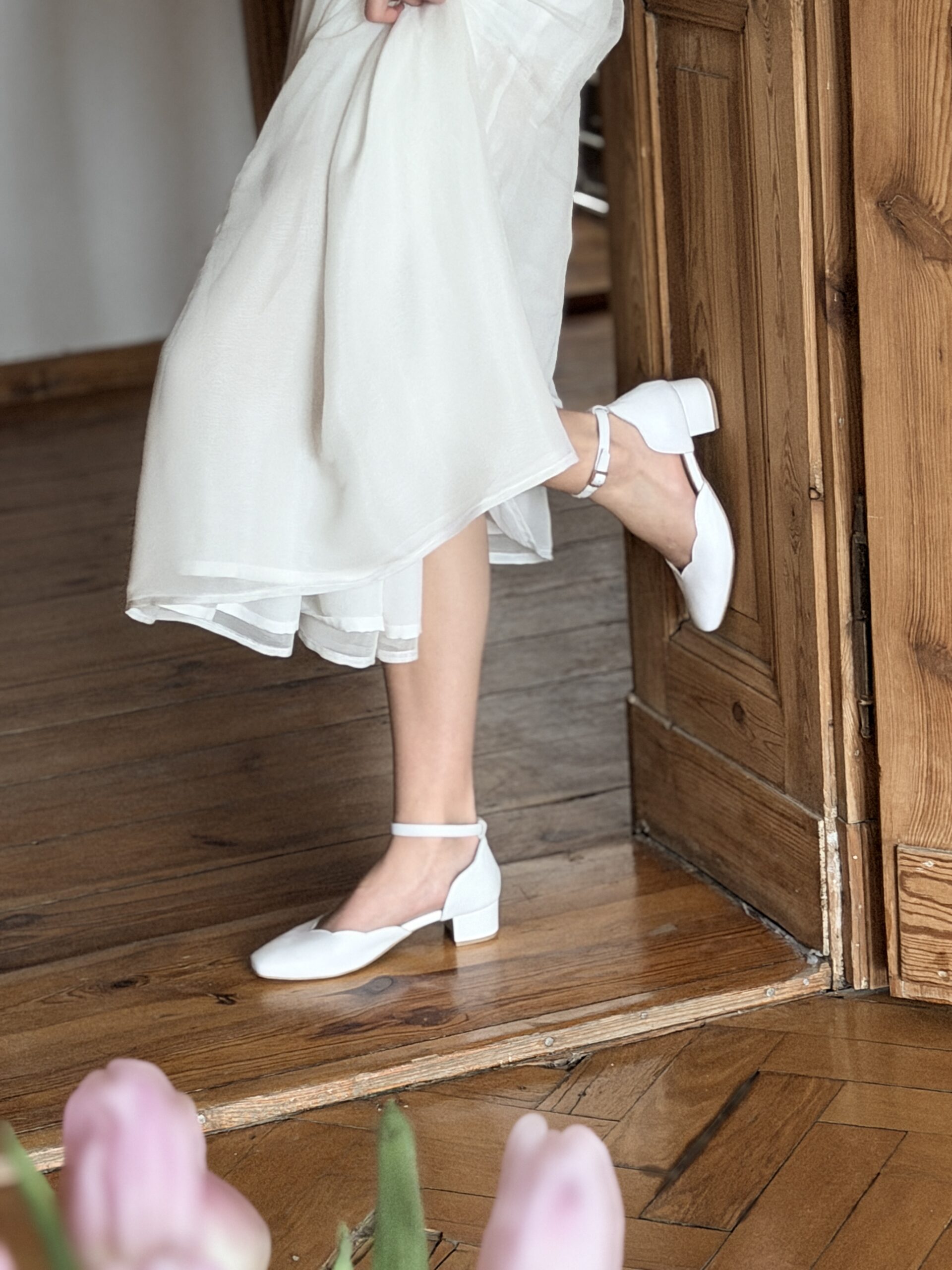 ROMA | white grain leather - Image 8