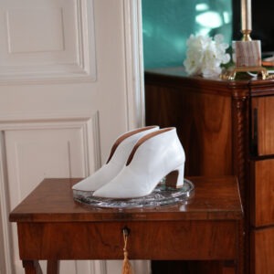 GABI | white grain leather